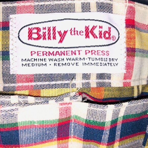 Vintage 60s Billy the Kid Plaid Shorts Boys M Preppie - Picture 5 of 5